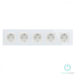 Smarthugo Ötös Sorolt Fehér Üvegkeretes Konnektor (sh5555551)