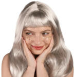 Partydeco Paróka hosszú egyenes, Ezüst (LUFI823155)