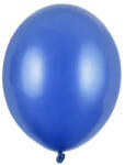 Partydeco Lufi Strong 5" (12cm-es) Latex léggömb, 100db/csomag, metál kék (LUFI533223)