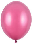 Partydeco Lufi Strong 5" (12cm-es) Latex léggömb, 100db/csomag, metál pink (LUFI281387)