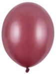Partydeco Lufi Strong 5" (12cm-es) Latex léggömb, 100db/csomag, metál bordó (LUFI290427)