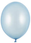 Partydeco Lufi Strong 5" (12cm-es) Latex léggömb, 100db/csomag, metál baby blue (LUFI111843)