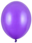 Partydeco Lufi Strong 5" (12cm-es) Latex léggömb, 100db/csomag, metál lila (LUFI149850)