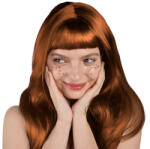 Partydeco Paróka hosszú egyenes, Vörös (LUFI139181)