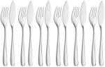 WMF Set tacamuri pentru peste WMF Vision 12 piese Cromargan Protect rezistent la zgarieturi (1271356336) Tacam