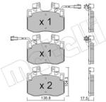 METELLI set placute frana, frana disc METELLI 22-1381-0 (22-1381-0)