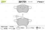 VALEO set placute frana, frana disc VALEO ESSENTIAL 301751 (301751)