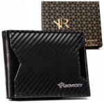 Rovicky férfi fekete színű bőr kártytartó, dollárpénztárca RFID, 10, 5×8 cm (Z-26774626)