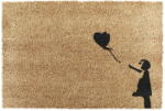 Artsy Mats Covoraș de intrare din fibre de nucă de cocos 40x60 cm Girl With a Ballon - Artsy Doormats Pres