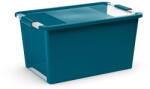 KIS Cutie de depozitare albastru petrol din plastic cu capac 55x35x28 cm Bi-Box - KIS