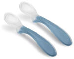 Nuvita 2Darab-os szilikon kanál szett - blue - 8480