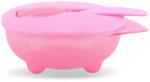 Baby Care etető tál + kanál - pink