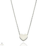 Újvilág Kollekció Fehér arany szív nyaklánc 45 cm - X4FOR6N5971-II-W