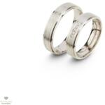 Újvilág Kollekció Fehér arany férfi karikagyűrű 62-es méret - R439/62-DB