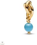 Pandora 14k aranyozott türkizkék örökkévalóság kör függő charm - 763462C12