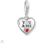 Thomas Sabo Charm Club szív YOU & ME gravírozásal charm - 2206-691-7