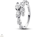 Pandora szikrázó átlapolt köves gyűrű 58-as méret - 193004C01-58