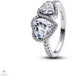 Pandora Szikrázó glória szívek gyűrű 58-as méret - 193659C01-58