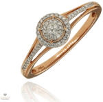 Újvilág Kollekció Rosé arany gyűrű 55-ös méret - CR8086P15-55