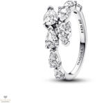 Pandora szikrázó átlapolt köves gyűrű 52-es méret - 193004C01-52
