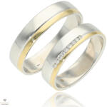 Újvilág Kollekció Fehér arany férfi karikagyűrű 64-es méret - A1228/64-DB