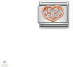 NOMINATION "Köves szív" charm - 430302-13