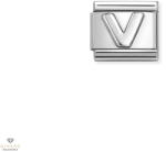 NOMINATION "V" betű charm - 330113-22