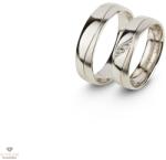 Újvilág Kollekció Fehér arany férfi karikagyűrű 59-es méret - P39/59-DB