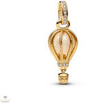 Pandora 14k aranyozott, muránói üveg hőlégballon függő charm - 769434C01