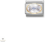 NOMINATION "Fehér cirkónia" charm - 030601-010