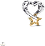 Pandora Szerencse csillag és szív charm - 763513C00