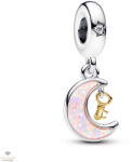 Pandora kéttónusú kulcs és hold függő charm - 762985C01