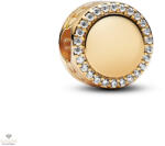 Pandora gravírozható 14k aranyozott gomb charm - 768747C01