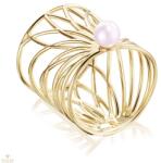 Misaki ezüst gyűrű 50-es méret - QCURSMOOTHGOLD50