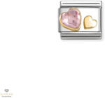 NOMINATION "Dupla Szív" charm - 030613-06