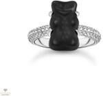 THOMAS SABO x HARIBO fekete gumimaci kristályüveg gyűrű 54-es méret - TR2478-052-11-54