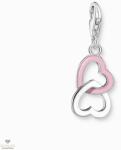Thomas Sabo Charm Club rózsaszín szív&szív charm - 2013-007-9