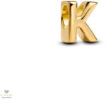 Pandora 14K aranyozott "K" betű charm - 763957C00
