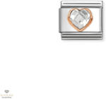 NOMINATION "Fehér szív" charm - 430607-010