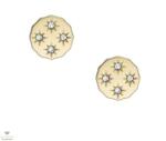 Fossil Sadie Scalloped Edge női fülbevaló - JF04381710