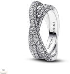 Pandora időtlen összefonódó pavé karika gyűrű 50-es méret - 193022C01-50