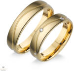 Újvilág Kollekció Arany női karikagyűrű 54-es méret - HG508S/N/54-DB