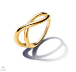Pandora 14k aranyozott organikus formájú végtelen gyűrű 52-es méret - 163318C00-52