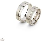 Újvilág Kollekció Fehér arany férfi karikagyűrű 62-es méret - R207/62-DB