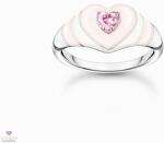Thomas Sabo OUTLET Thomas Sabo Charming Collection gyűrű rózsaszín kővel 50-es méret - TR2435-041-9-50