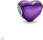 Pandora Metál hatású lila szív charm - 793337C01