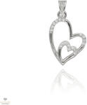 Újvilág Kollekció Ezüst dupla szív medál - 09139-56
