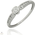 Újvilág Kollekció Fehér arany gyűrű 54-es méret - B49183