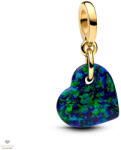 Pandora opálfényű kékes zöld szív függő charm - 763348C01