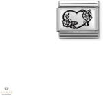 NOMINATION "Szív virágokkal" charm - 330111-28